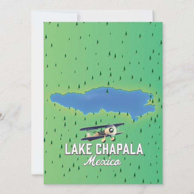 Carte lac Chapala Mexique (Devant)