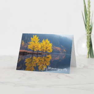 Carte Lac d'automne avec arbres Sympathie