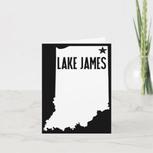 Carte Lac James Angola Indiana comté de Steuben