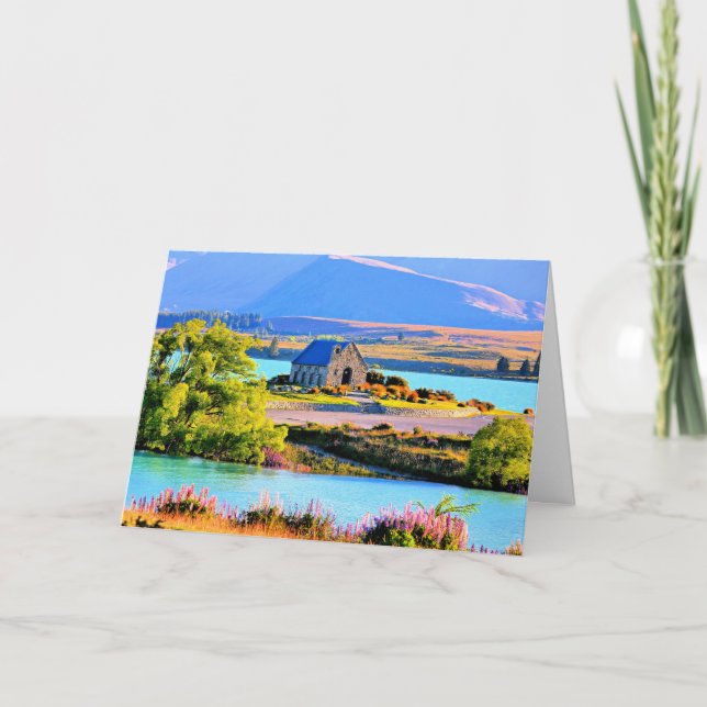 Carte Lac Tekapo, Nouvelle-Zélande (Devant)