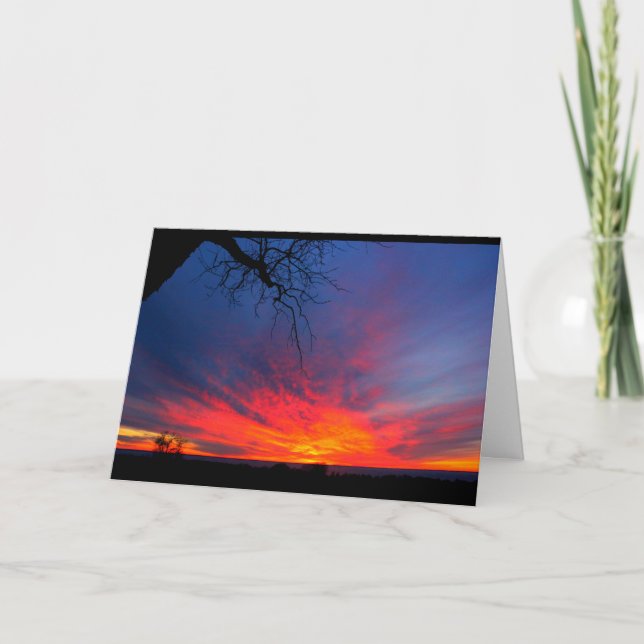 Carte Lac Winnebago Coucher De Soleil Penser À Vous (Devant)