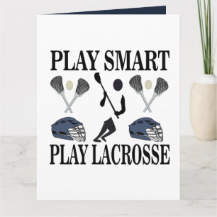 Carte Lacrosse Joueur Coach Équipe Sports Salutation