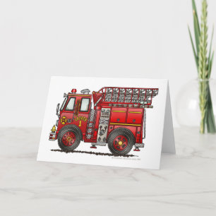 Carte Ladder Fire Truck Firefighter