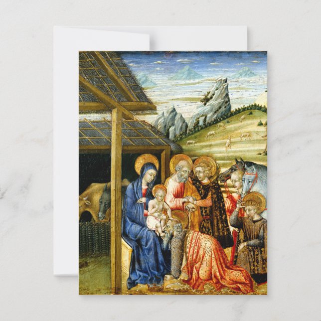 Carte L'Adoration des Mages par Giovanni di Paolo (Devant)