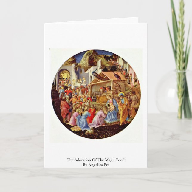 Carte L'adoration des Magi, Tondo par Angelico ATF (Devant)