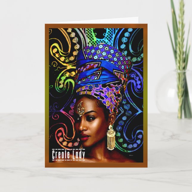 Carte Lady créole (Devant)