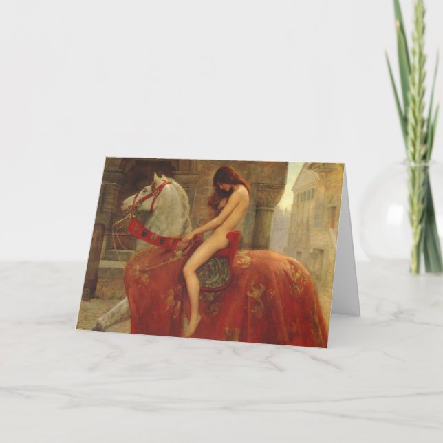 Carte Lady Godiva, John Collier, 1898 (Devant)