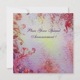 Carte LADY OF LAKE or rose violet violet vif