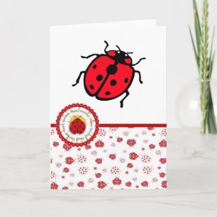 Carte Ladybird - Anniversaire