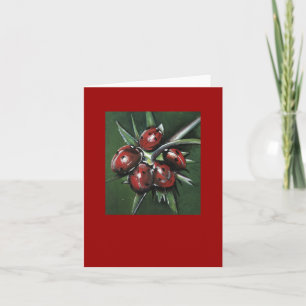 Carte Ladybird Note - Rouge