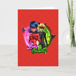 Carte Ladybug & Cat Noir   Lucky & Charming