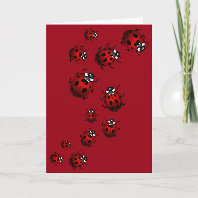 Carte Ladybug personnalisée Ladybug Art Card - Vid (Devant)