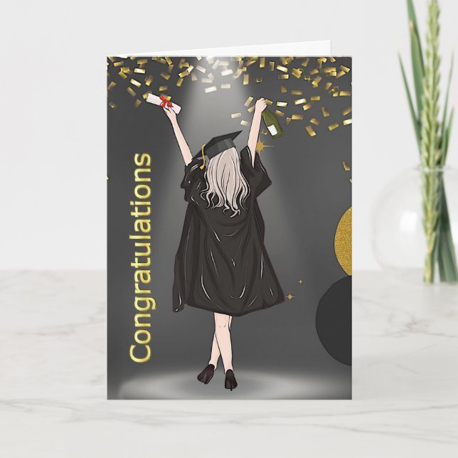 Carte Ladys College Graduation (Devant)