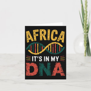 Carte L'Afrique Est Dans Mon Adn Patrimoine Africain Fiè
