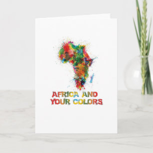 Carte L'Afrique et vos couleurs