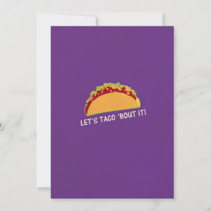 Carte Laisse Taco s'en occuper Drôle Taco Slogan