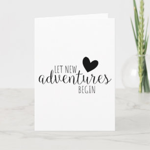 Carte Laisser débuter de nouvelles aventures