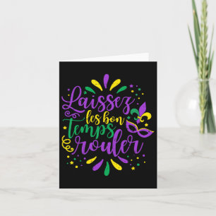 Carte Laissez Les Bons Temps Rouler Mardi Gras New Orlea