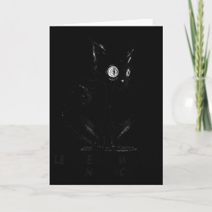 Carte Laissez-Moi Être Bizarre En Paix Graphique Chat No