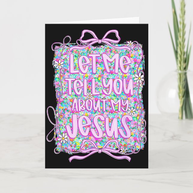 Carte Laissez-Moi Vous Parler De Mon Jésus Christian Flo (Devant)