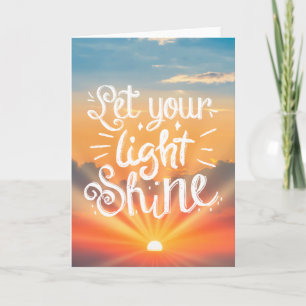 Carte Laissez votre citation brillante - Sunrise Sky