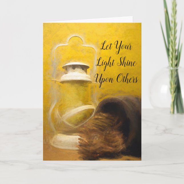 Carte Laissez votre lumière briller (Devant)