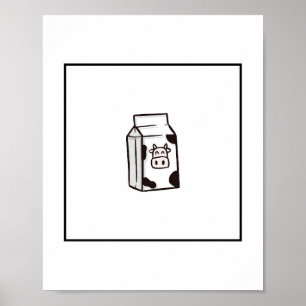 carte lait de vache, impression amusante