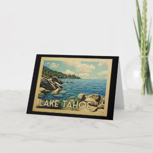 Carte Lake Tahoe Vintage Travel
