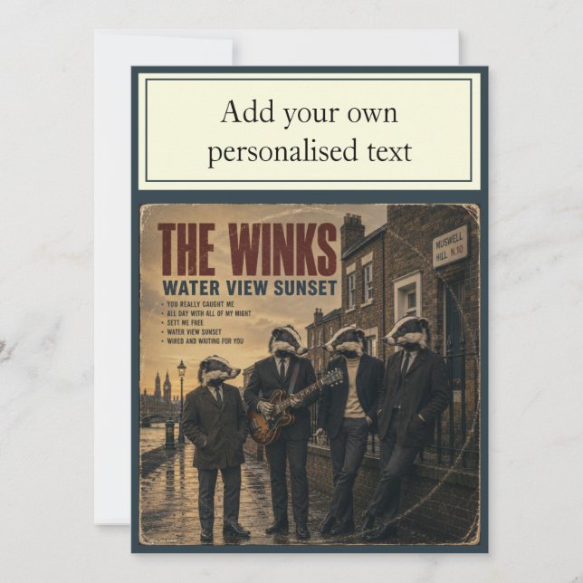 Carte L'album The Winks : une parodie (Devant)