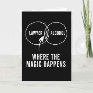Carte L'alcool de l'avocat là où la magie se produit