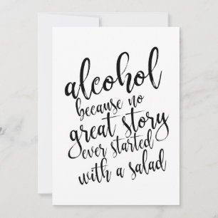 Carte L'alcool parce qu'aucune grande histoire Signal ab