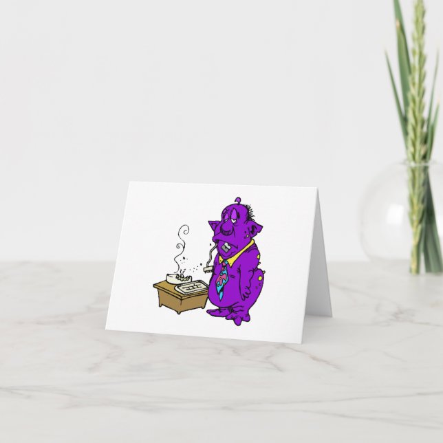 Carte L'alien a mangé mon ordinateur (Devant)