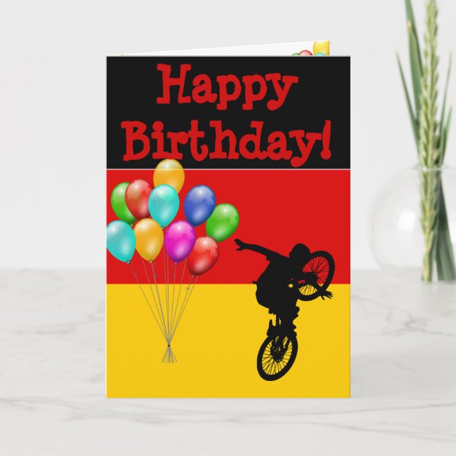 CARTE L'ALLEMAGNE JOUE ANNIVERSAIRE ! (Devant)