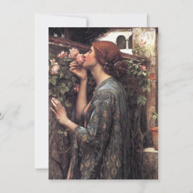 Carte L'âme du Rose (par John William Waterhouse) (Devant)