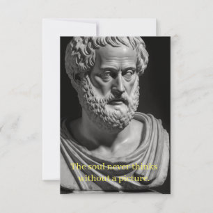 Carte L'âme ne pense jamais sans une image