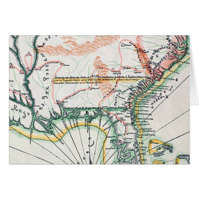 Carte : L'Amérique du Nord, 1742 (Devant Horizontal)