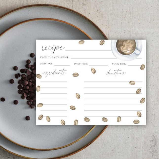 Carte L'amour brasse café nuptiale recette de douche (Créateur téléchargé)