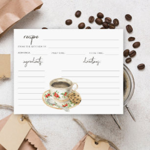 Carte L'amour brasse café nuptiale recette de douche