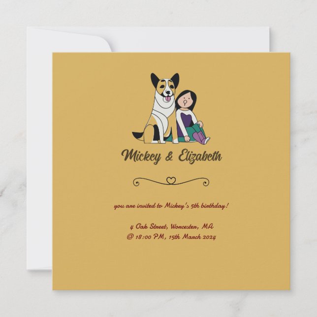 Carte L'amour du chien (Devant)