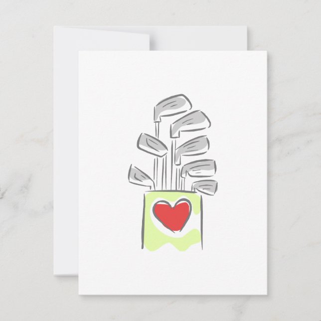Carte L'amour du golf (Devant)