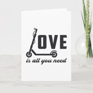 Carte L'Amour Du Pilote De Scooter Est Tout Ce Dont Vous