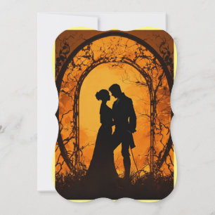Carte "L'amour en fleur : [Noms des couples]" Vous Invit