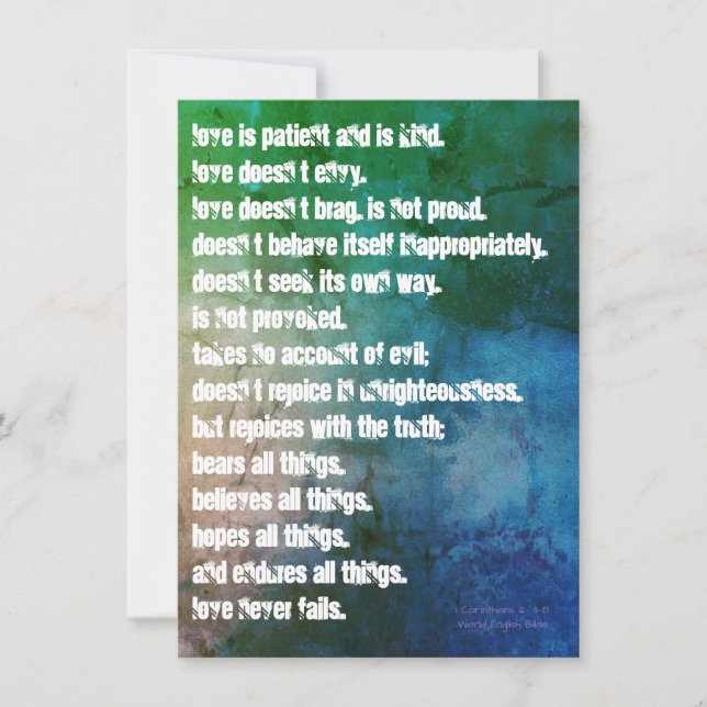 Carte L'amour est (Devant)