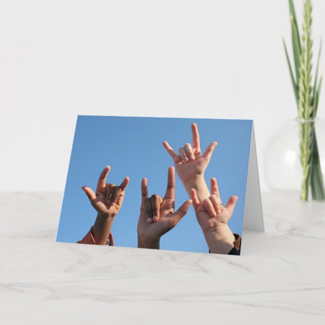 Carte L'amour est dans le ciel ! (Devant)