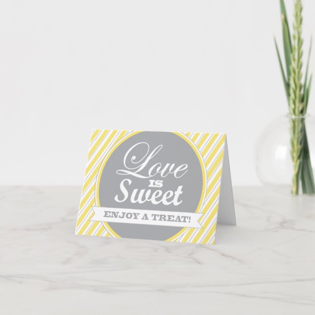 Carte L'amour est doux Profitez d'une gâterie (Devant)