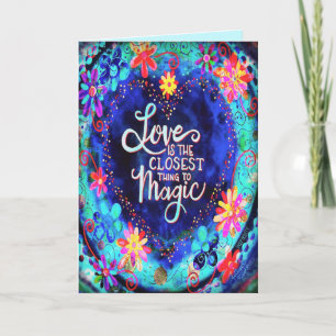 Carte L'amour est la chose la plus proche de l'Inspirété