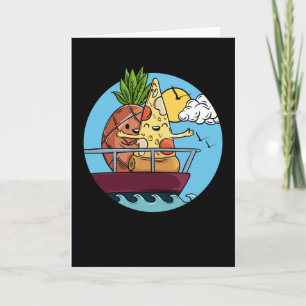 Carte L'amour est l'amour Ananas Pizza Saint-Valentin Fo