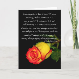 Carte L'amour est patient…