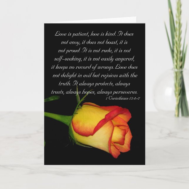 Carte L'amour est patient… (Devant)