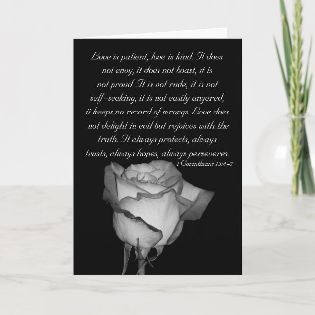 Carte L'amour est patient... (Devant)